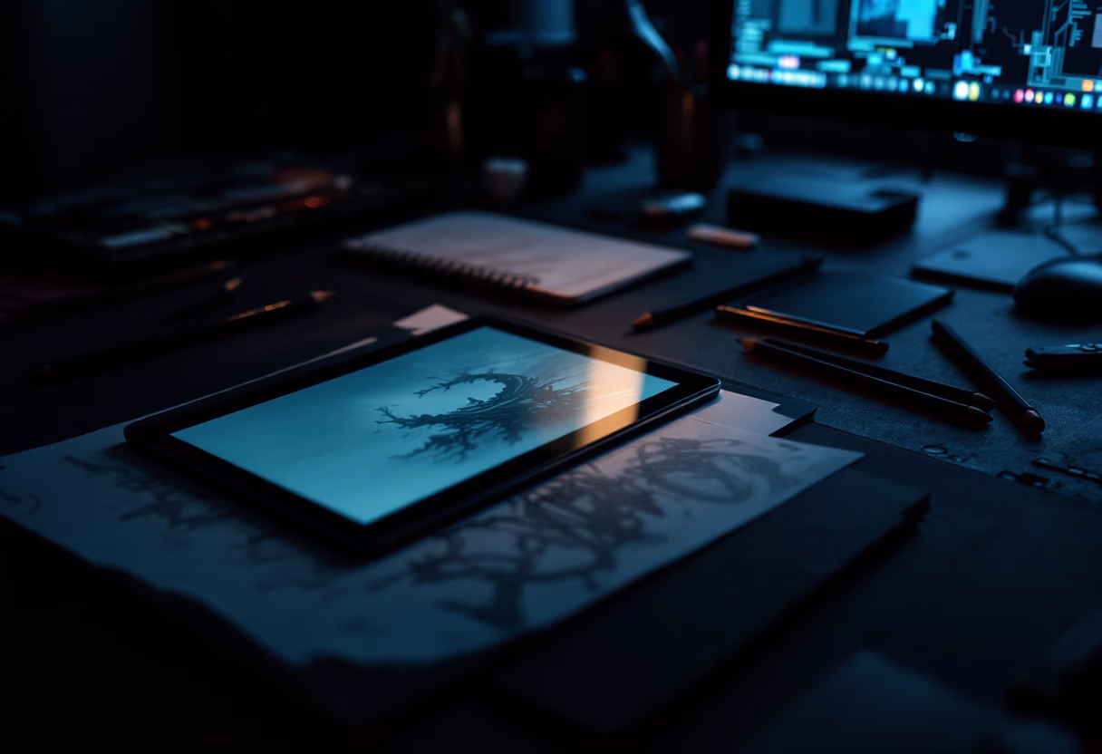 image of studio atmosphere (for a game development company)